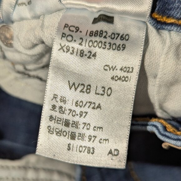Levi's 721 High rise skinny W28 L30 Indigo - Picture 8 of 8